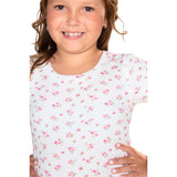 Floral Long Sleeve Ribbed Tee