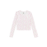 Floral Long Sleeve Rib Tee