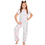 Ivory Floral Bow Karate Pant Set