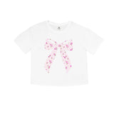 Floral Bow Short Sleeve Tee