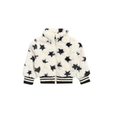 Star Print Fur Jacket