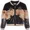Glitter Stars Faux Fur Jacket - Denny's