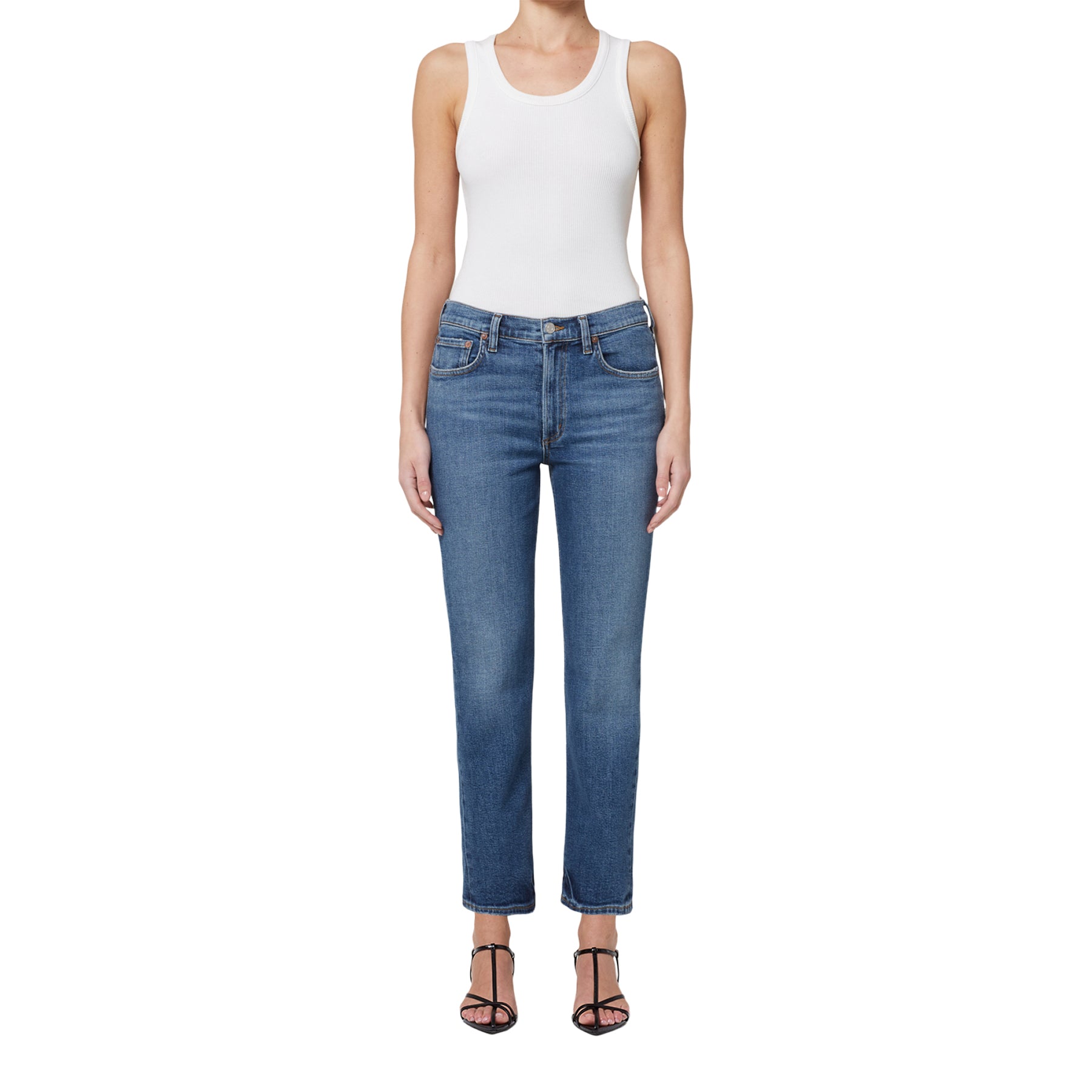 Kye Control Mid Rise Crop Straight Leg - Denny's
