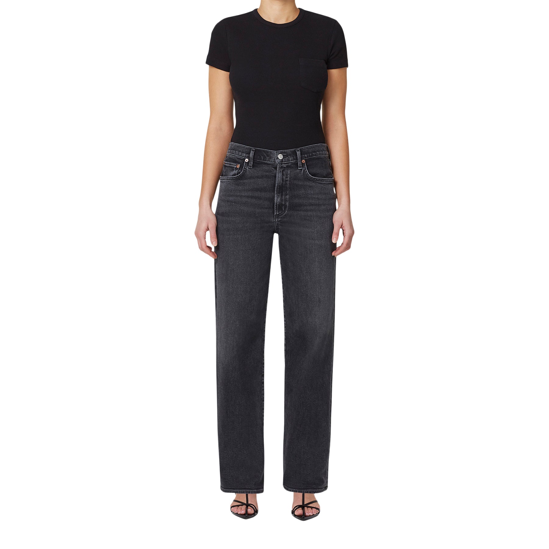 Harper Hush Mid Rise Relaxed Straight Leg - Denny's
