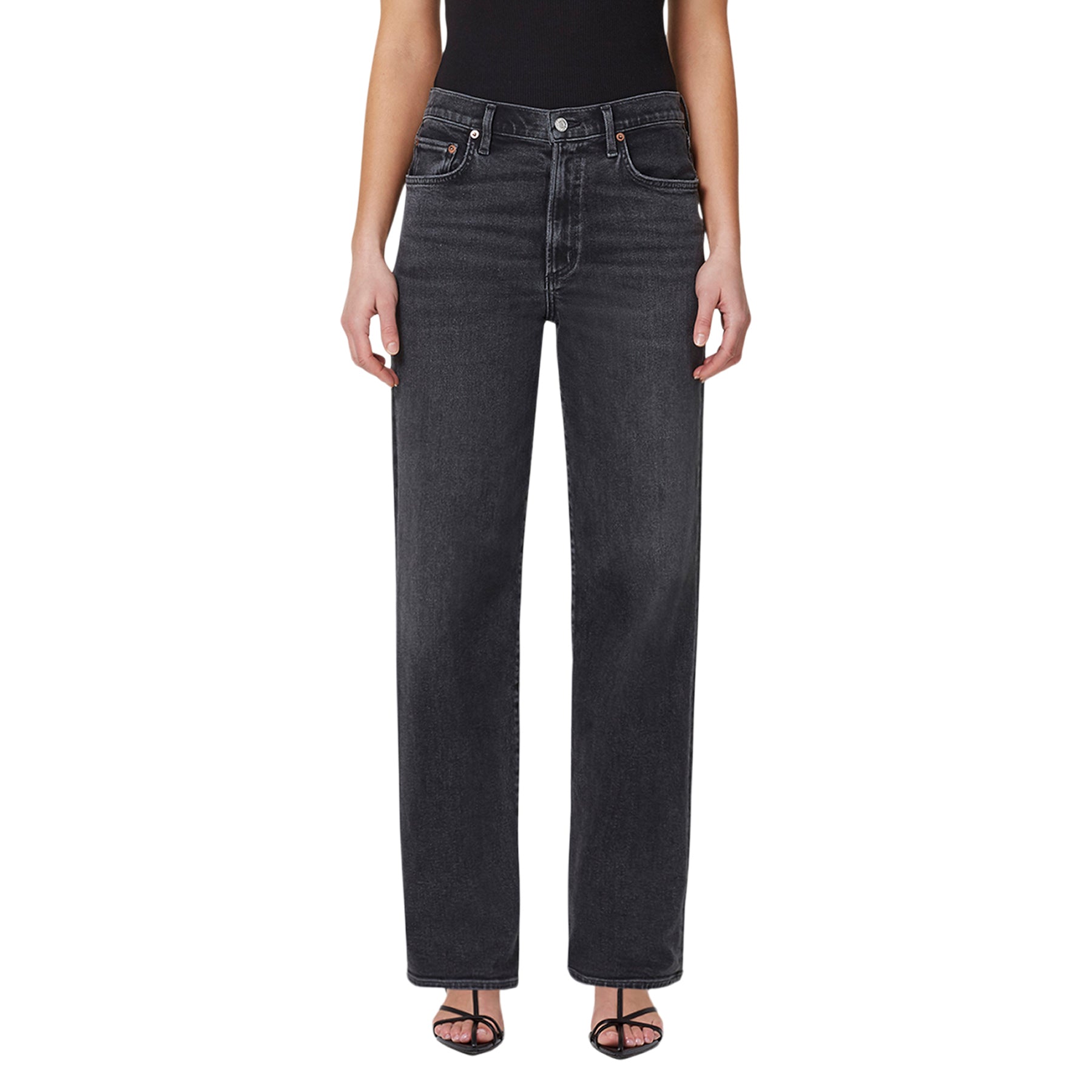 Harper Hush Mid Rise Relaxed Straight Leg - Denny's