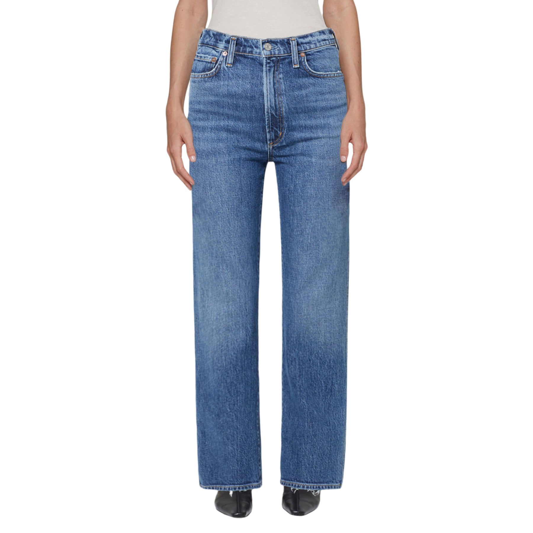 Harper Fix Mid Rise Relaxed Straight Leg - Denny's