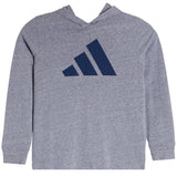 Snow Heather Hooded Long Sleeve Tee - Denny's
