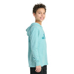 Snow Heather Hooded Long Sleeve Tee - Denny's