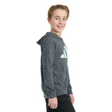 Snow Heather Hooded Long Sleeve Tee - Denny's