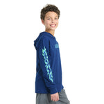 Flame Hooded Long Sleeve Tee - Denny's