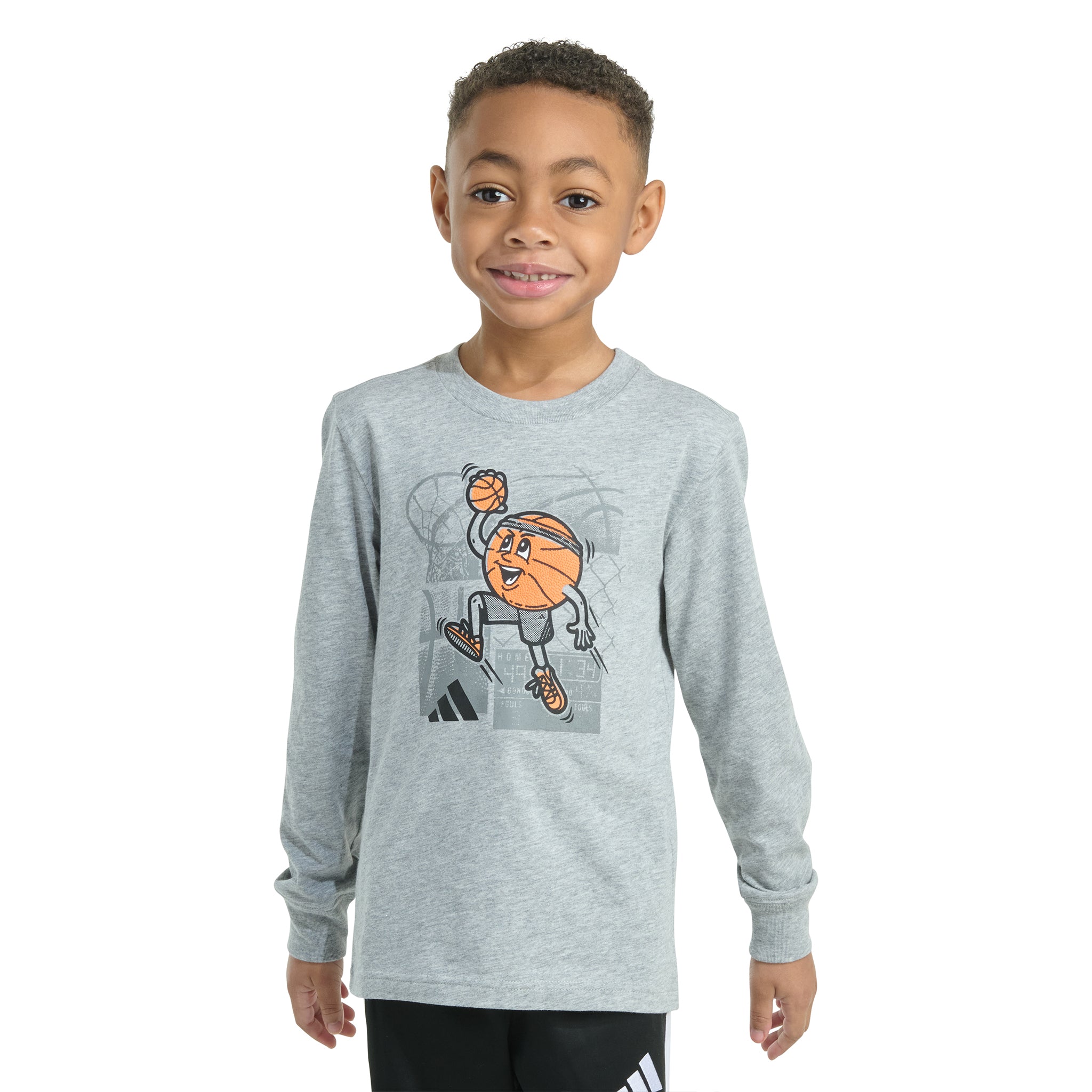 Basketball Character Long Sleeve Tee - Denny's