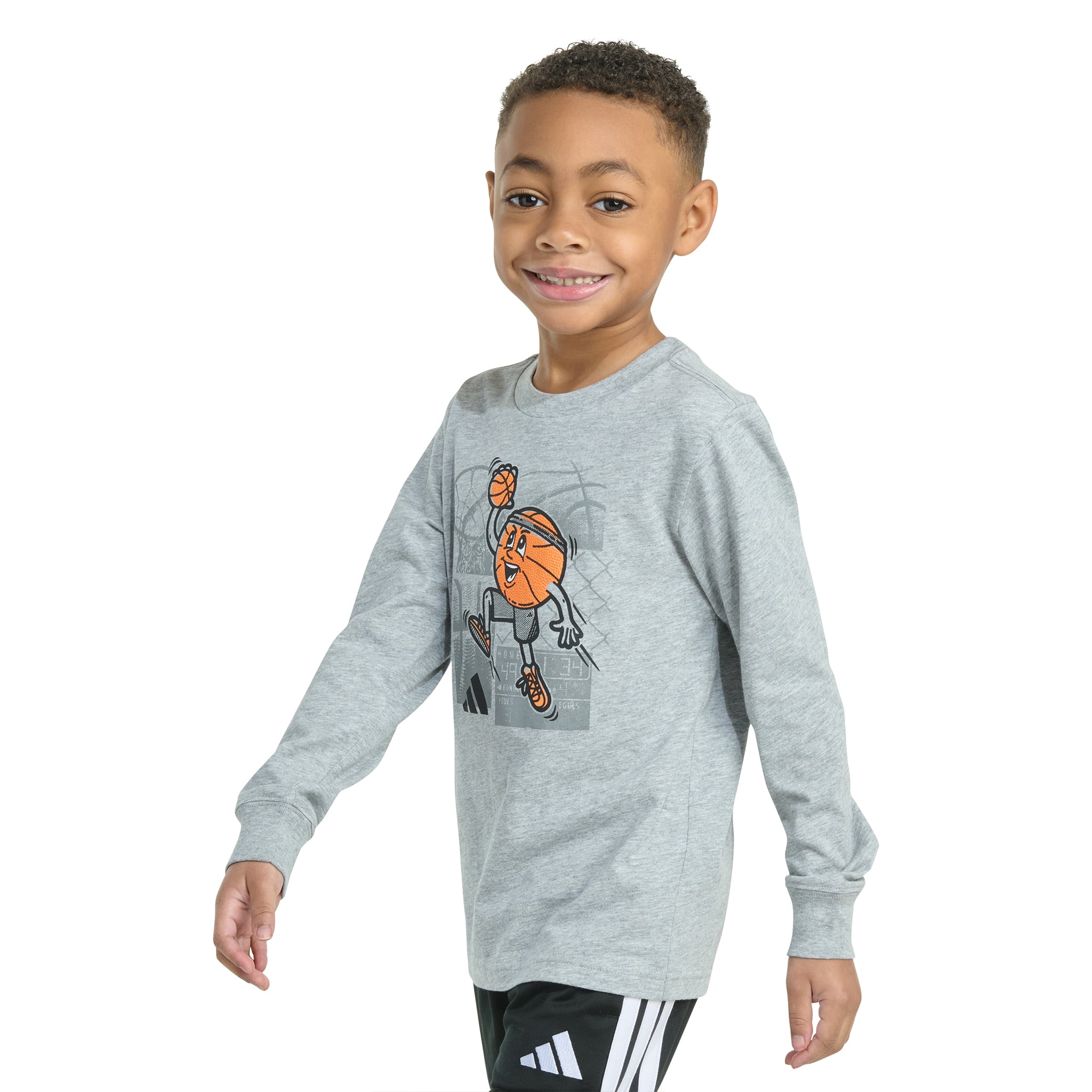 Basketball Character Long Sleeve Tee - Denny's