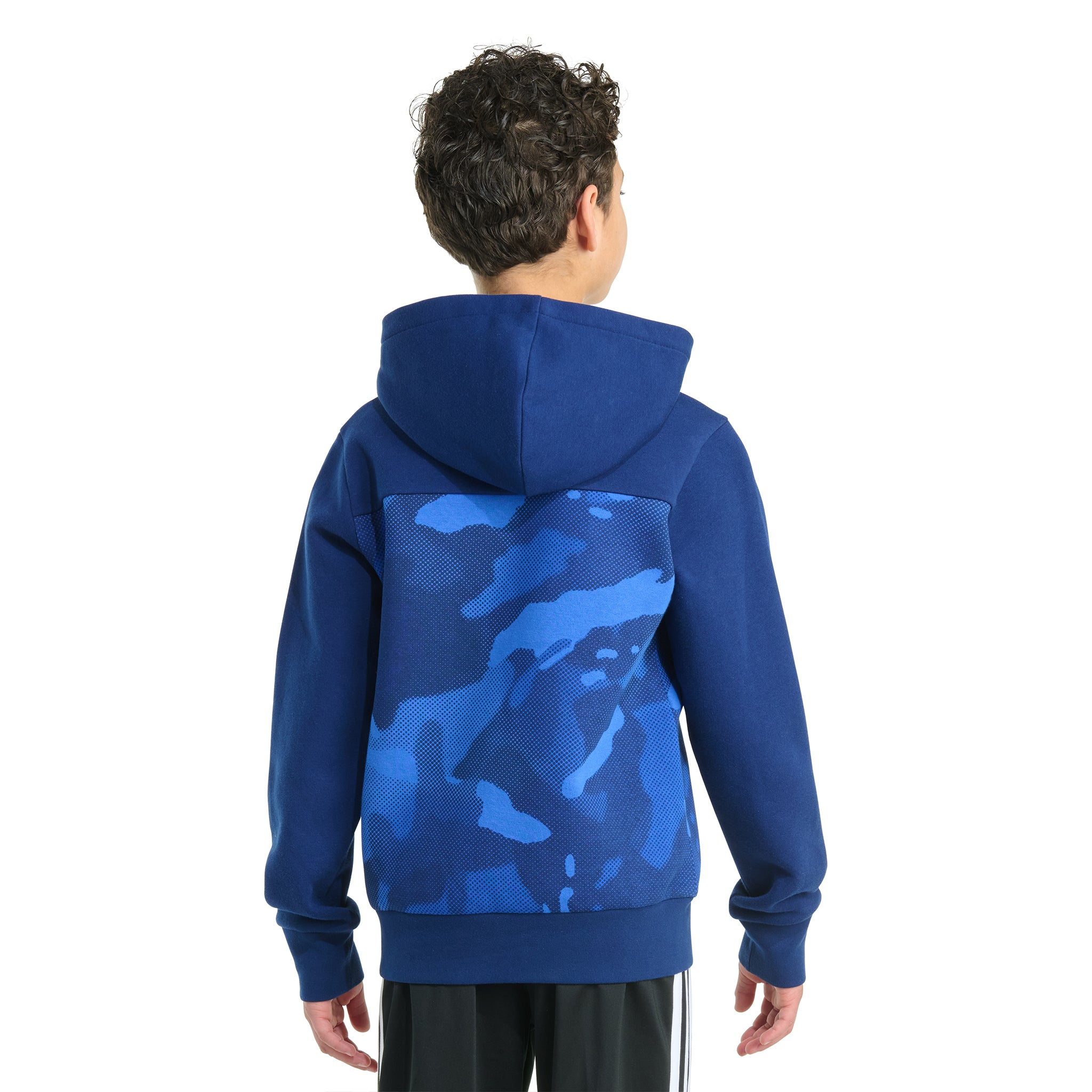 AOP Color Block Half Tone Camo Hoodie - Denny's