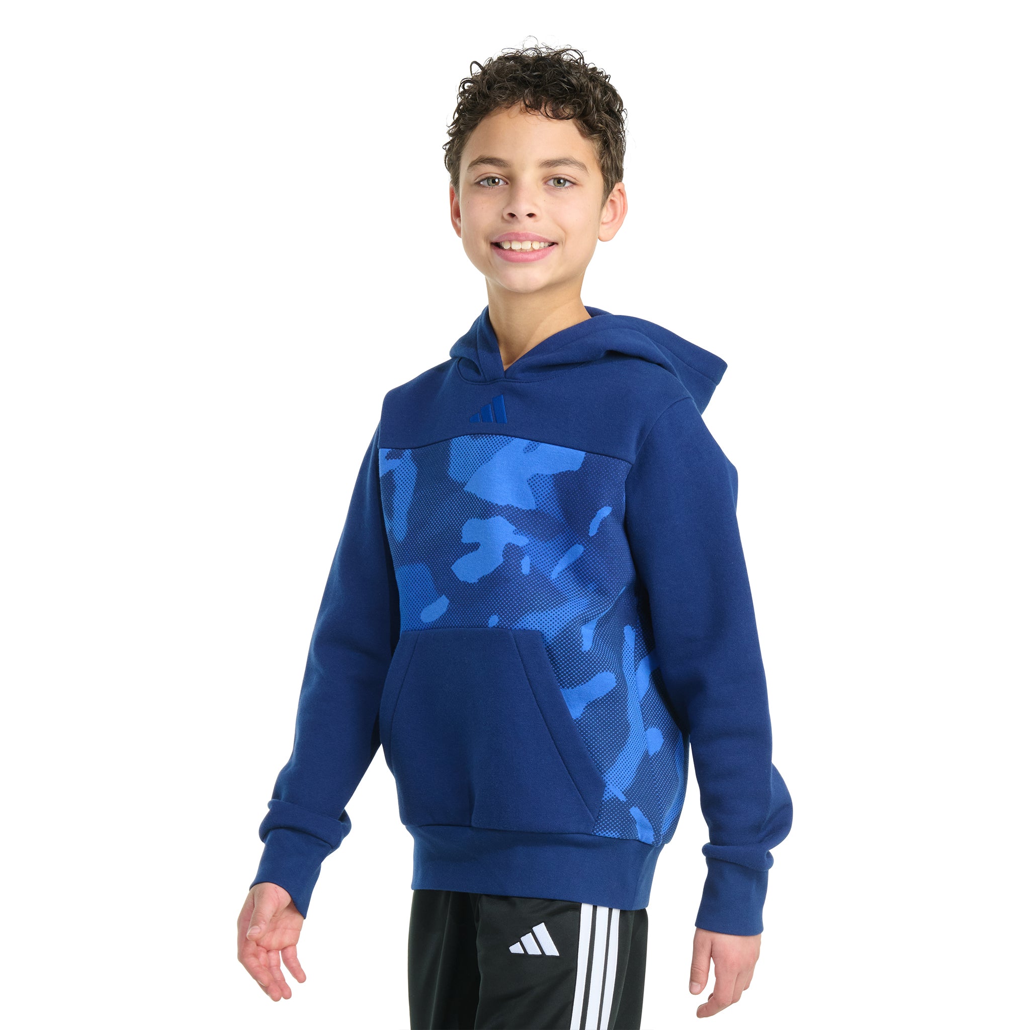 AOP Color Block Half Tone Camo Hoodie - Denny's