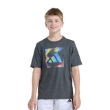 Spray Gradient Logo Heather Tee