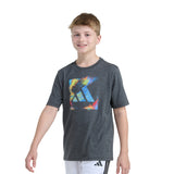 Spray Gradient Logo Heather Tee