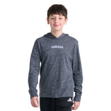 Snow Heathered Hooded Long Sleeve Tee