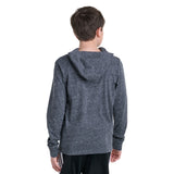 Snow Heathered Hooded Long Sleeve Tee
