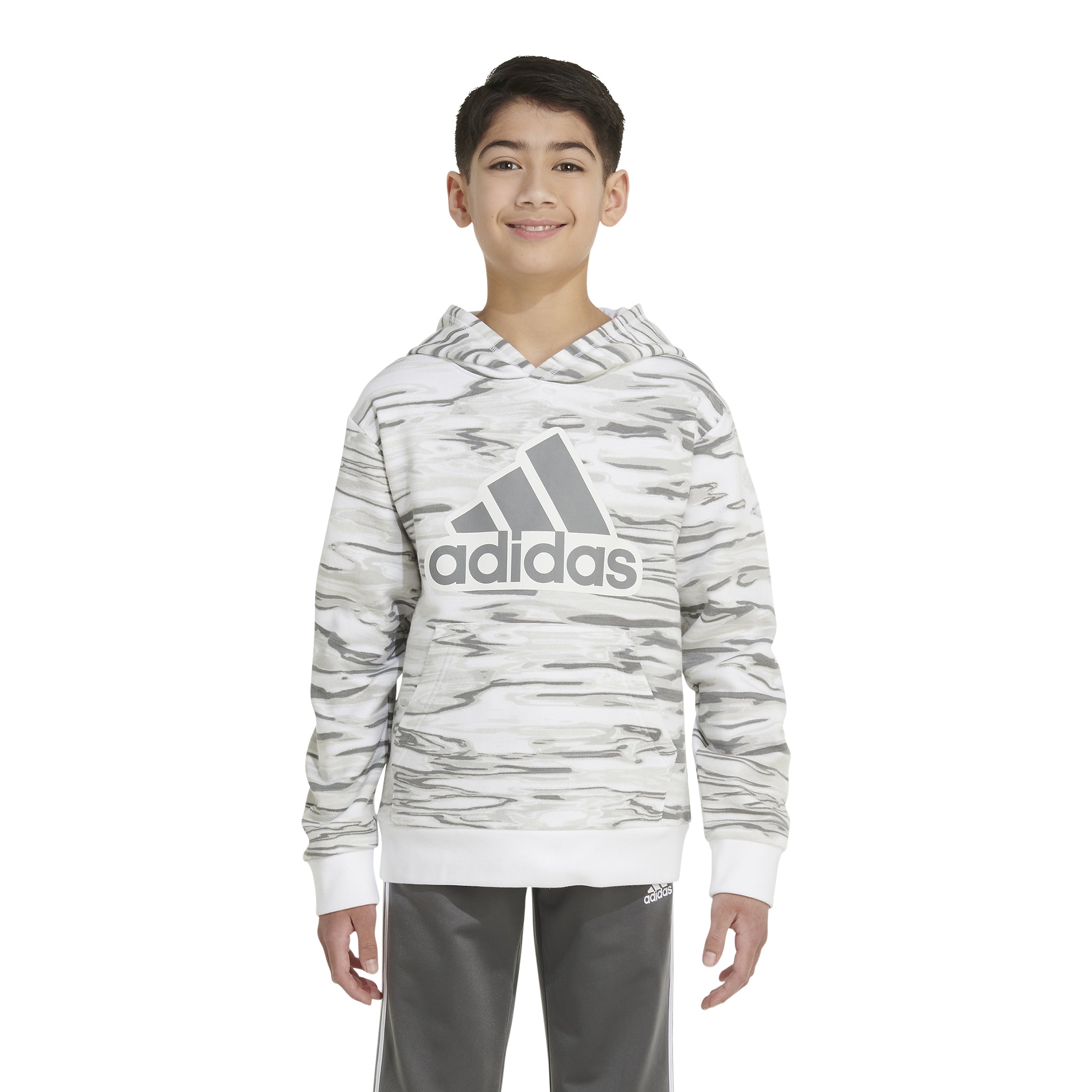 Printed Liquid Camo Hooded Pullover - Denny's
