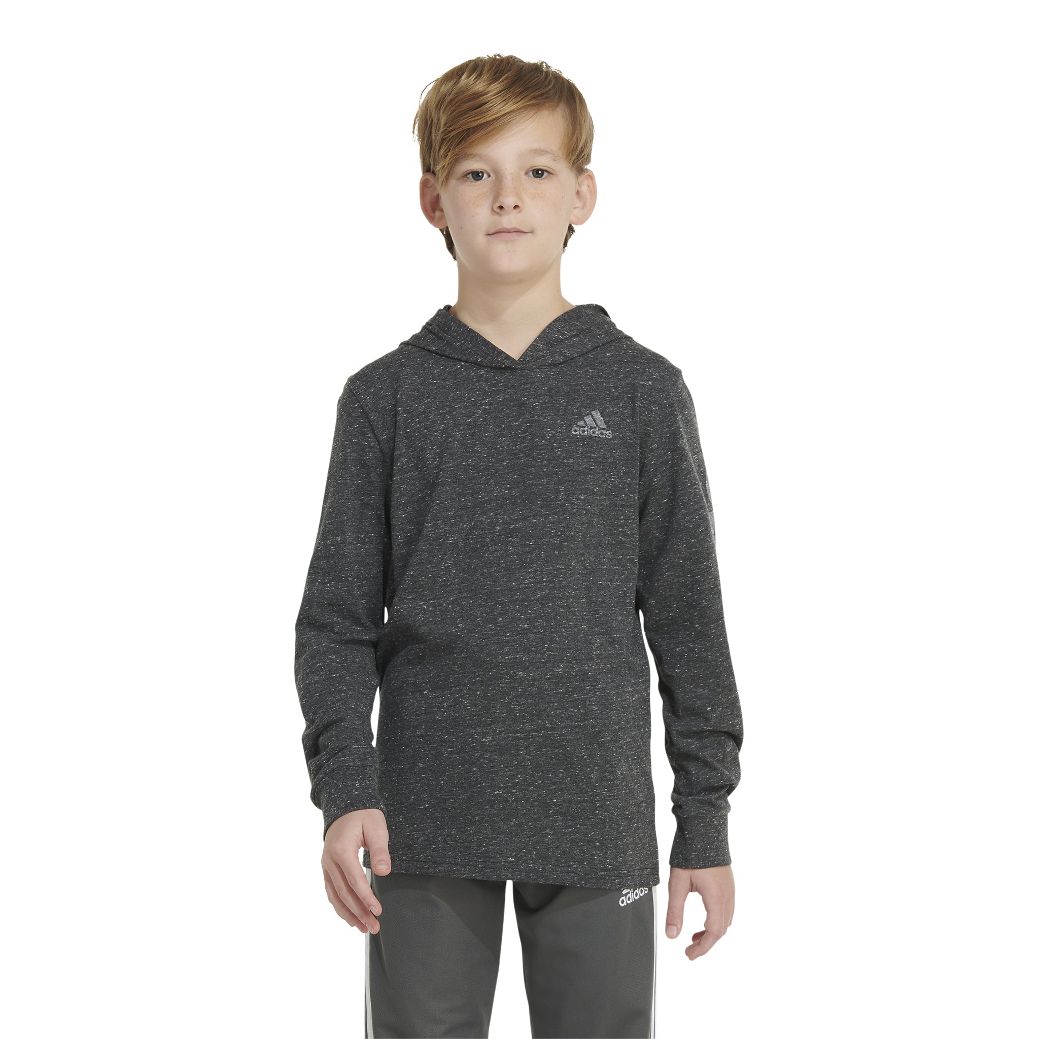 Snow Heathered Hooded Tee - Denny's