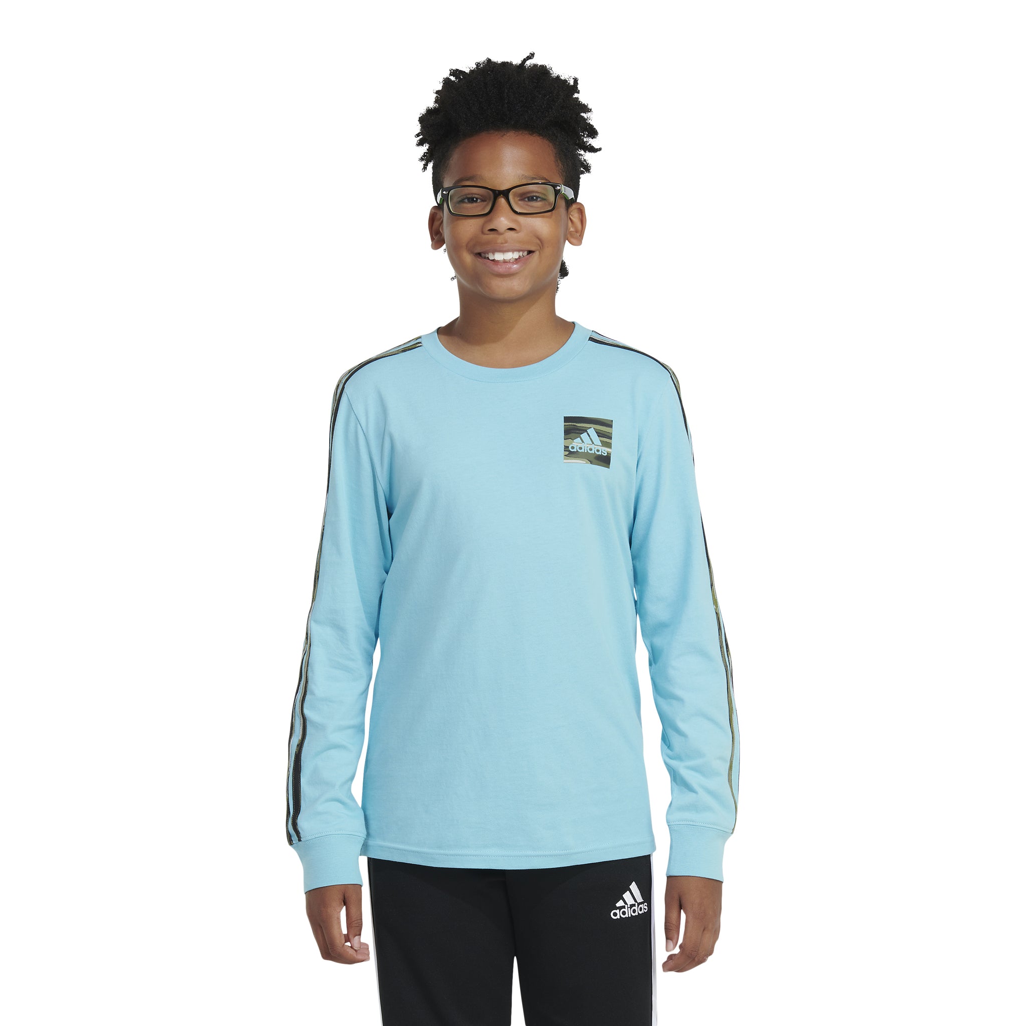 Liquid Camo 3 Stripe Long Sleeve Tee - Denny's