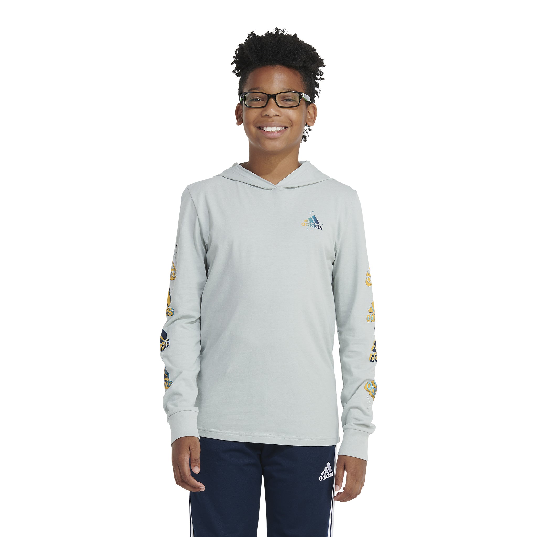 Mystic Logo Hooded Long Sleeve Tee - Denny's