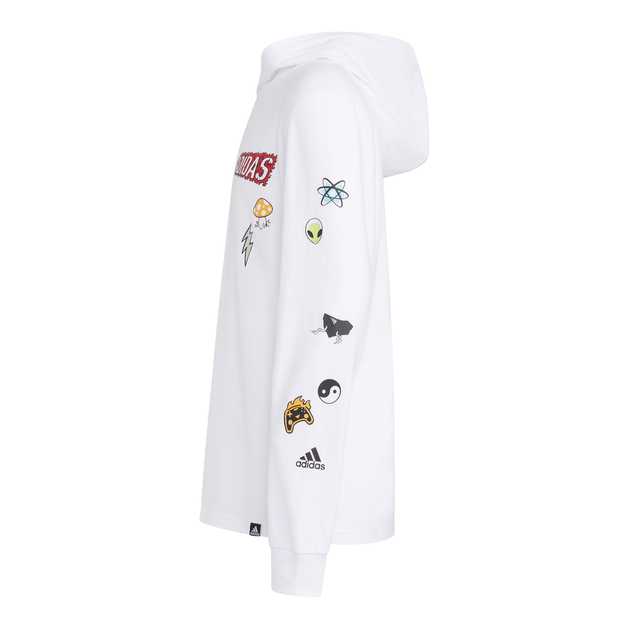 On Fire Hooded Long Sleeve Tee - Denny's
