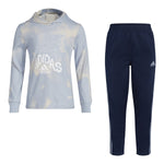 Printed Hooded Tee Pant Set - Denny's