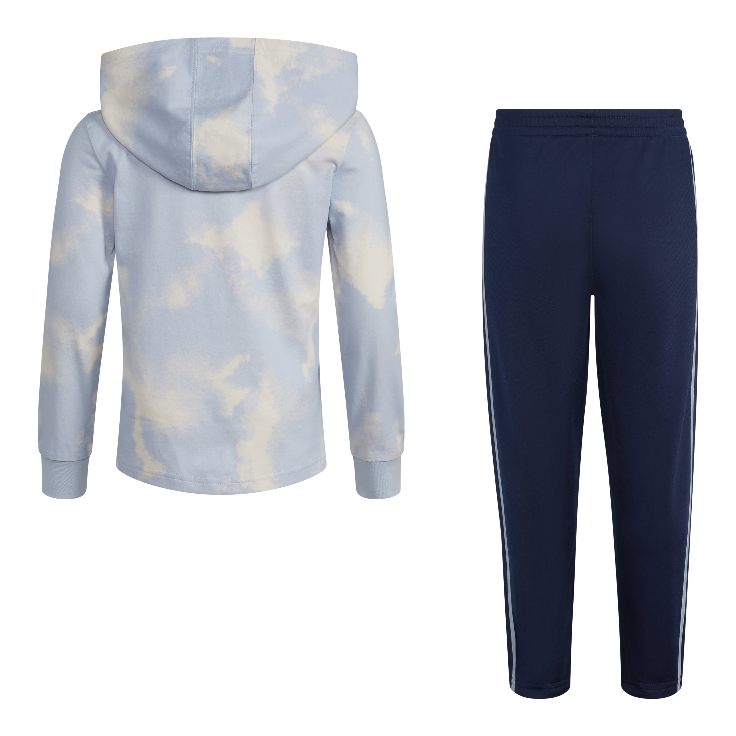 Printed Hooded Tee Pant Set - Denny's
