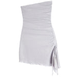 Alexia Tie Side Open Slit Dress - Denny's