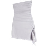 Alexia Tie Side Open Slit Dress - Denny's