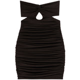 Aliyah Knot Front Dress With Tie Back - Denny's