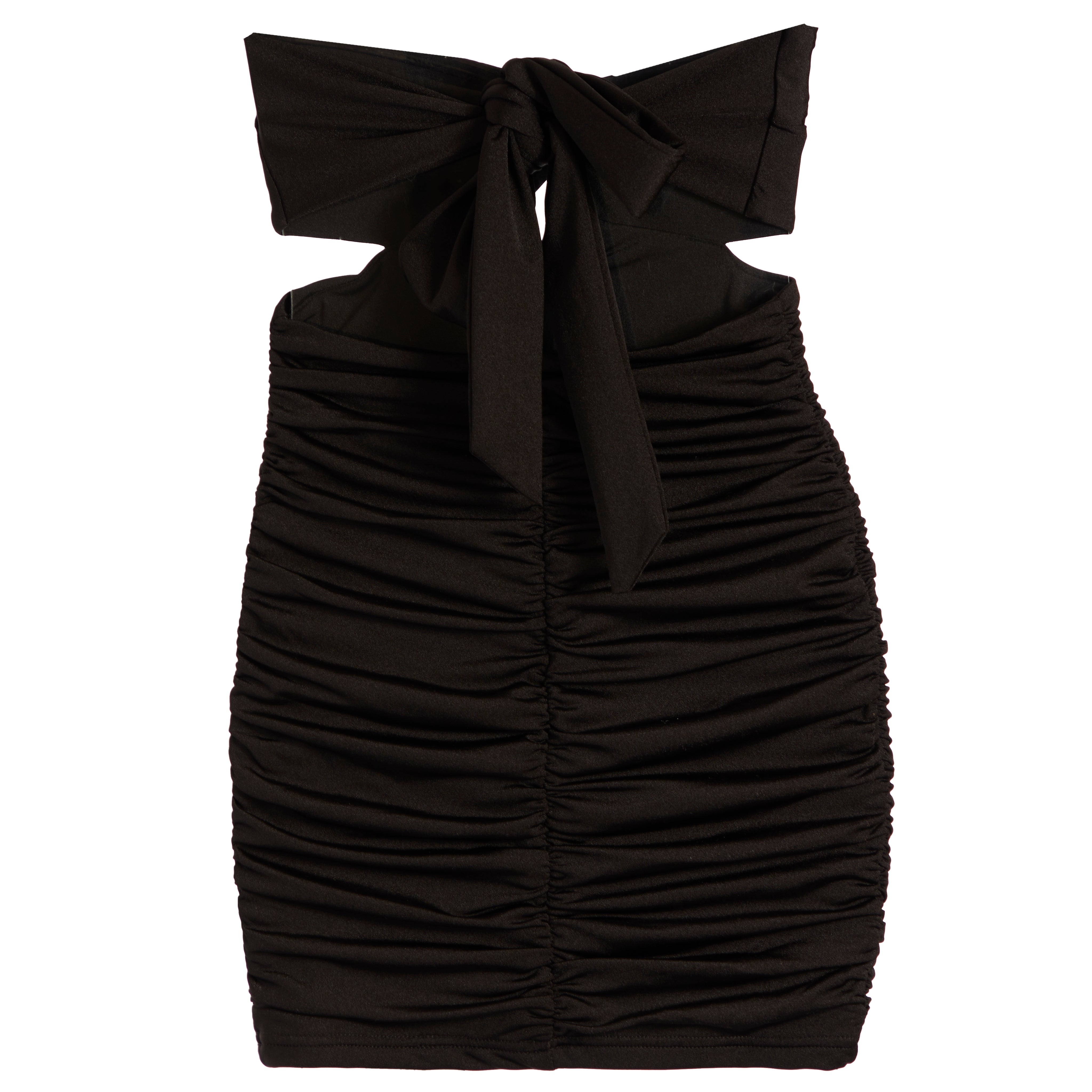 Aliyah Knot Front Dress With Tie Back - Denny's