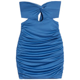 Aliyah Knot Front Dress With Tie Back - Denny's