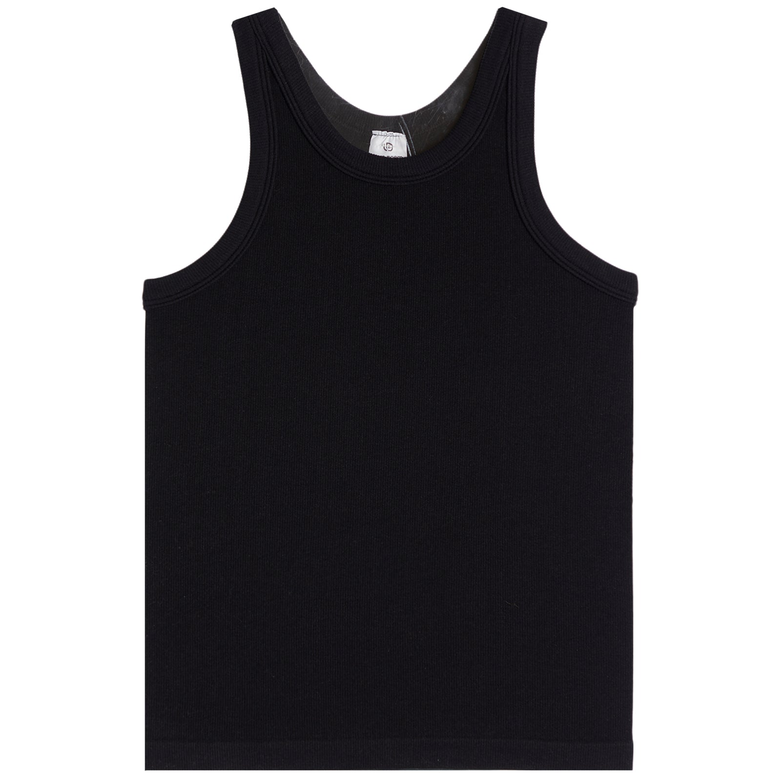 Solid High Neck Ribbed Tank - Denny's