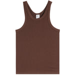 Solid High Neck Ribbed Tank - Denny's