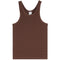 Solid High Neck Ribbed Tank - Denny's