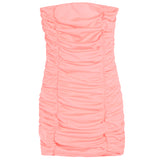 Amber Shirred Strapless Dress