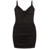Amelia Keyhole Shirred Dress - Denny's
