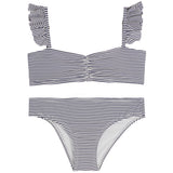2pc Stripe Flutter Bikini