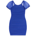 Anya Short Sleeve Rouched Dress - Denny's