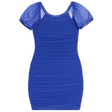 Anya Short Sleeve Rouched Dress - Denny's