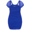 Short Sleeve Rouched Dress - Denny's