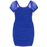 Short Sleeve Rouched Dress - Denny's