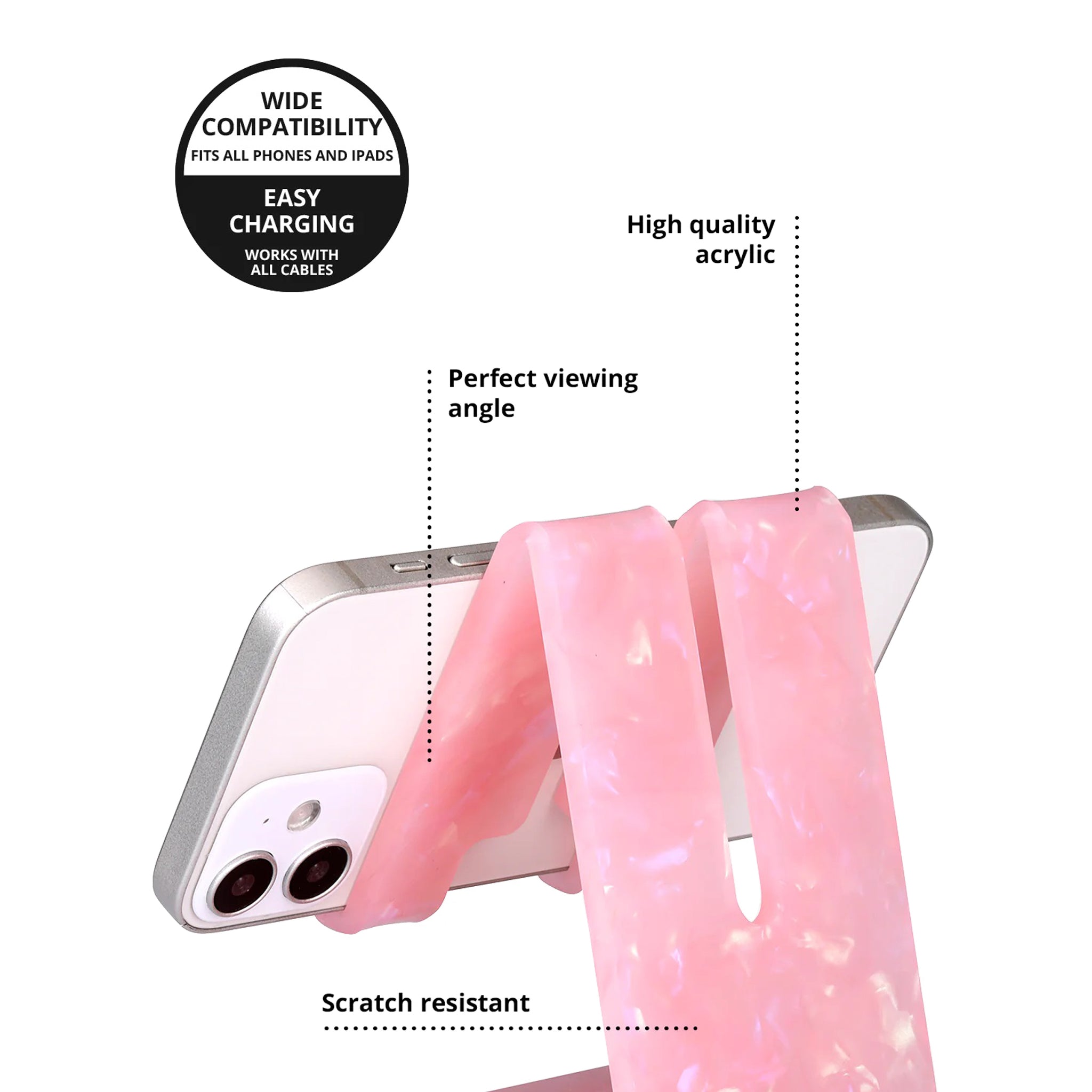 Rose Quartz Phone Stand - Denny's