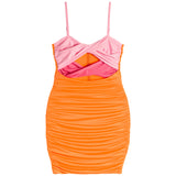 Ariana Cut Out Colorblock Dress - Denny's