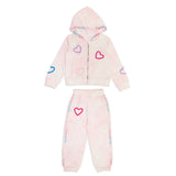 2pc Ava Embroidered Heart Jogger Set
