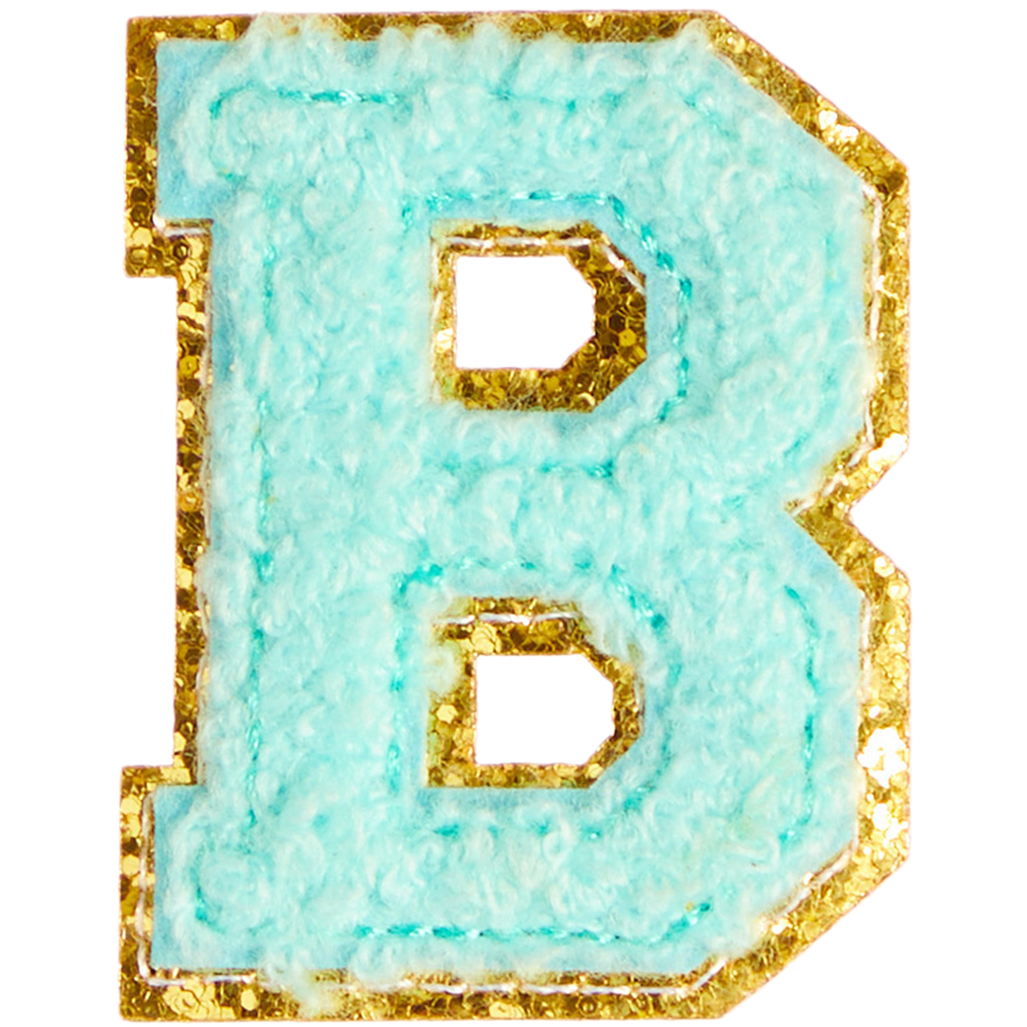 B Varsity Chenille Letter Sticker Patch - Denny's