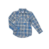 Dyed Plaid Flannel Shirt