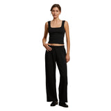 Nora French Terry Wide Leg Pant - Denny's